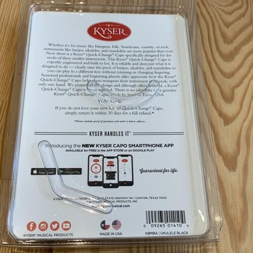 ウクレレのキーを簡単に変える事が出来るウクレレ専用カポタスト